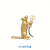 Creative Nordic Resin Mouse Table Lamp Desk LED Night Lights Small Mini Rat Desk Lamps